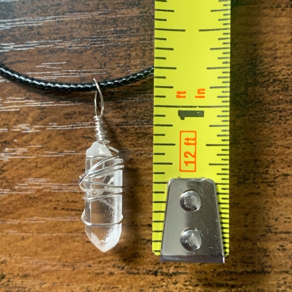 Raw Quartz Point Necklace/Handcrafted/NWT - Picture 4 of 6